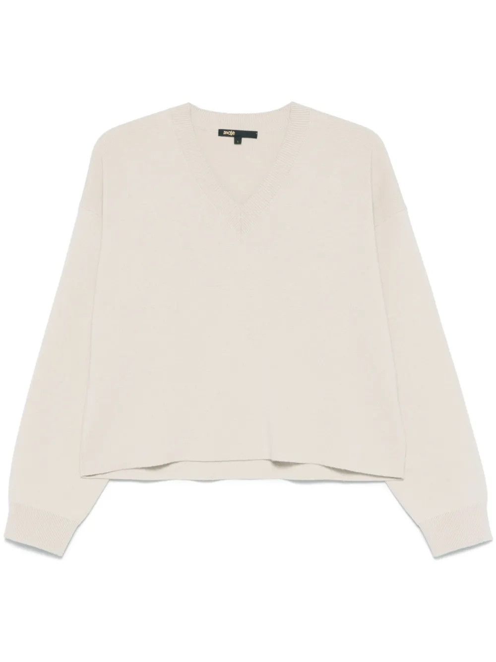 Maje V-neck Sweater | Neutrals | FARFETCH AU | Farfetch Global