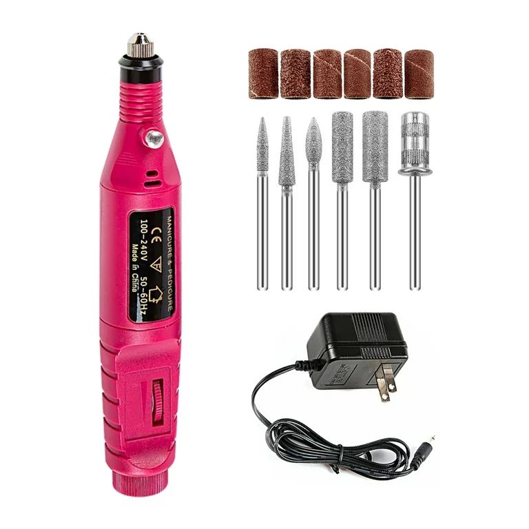 Pinkiou Electric Nail Drill Machine Nail Drill Kit 20000 RPM Portable Nail Drill for Acrylic Nail... | Walmart (US)