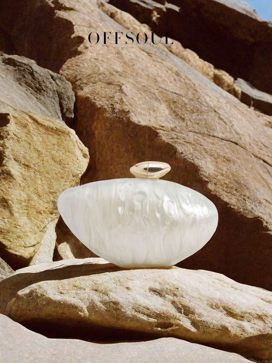 2024 New Acrylic Clutch Beach Resort Style Shoulder Bag, Women's Evening Party Handbag, Crossbody... | SHEIN