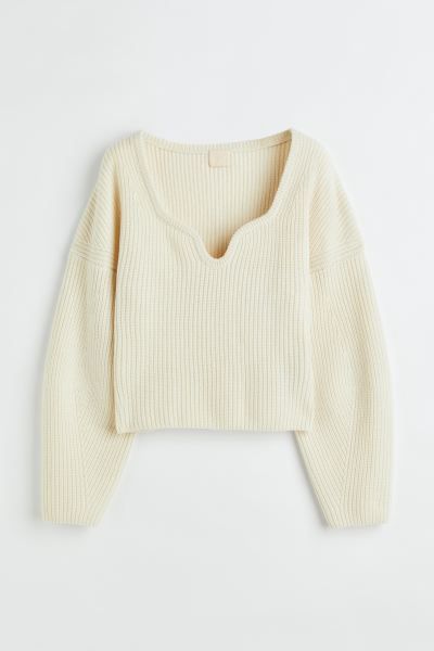 Rib-knit wool jumper | H&M (DE, AT, CH, NL, FI)