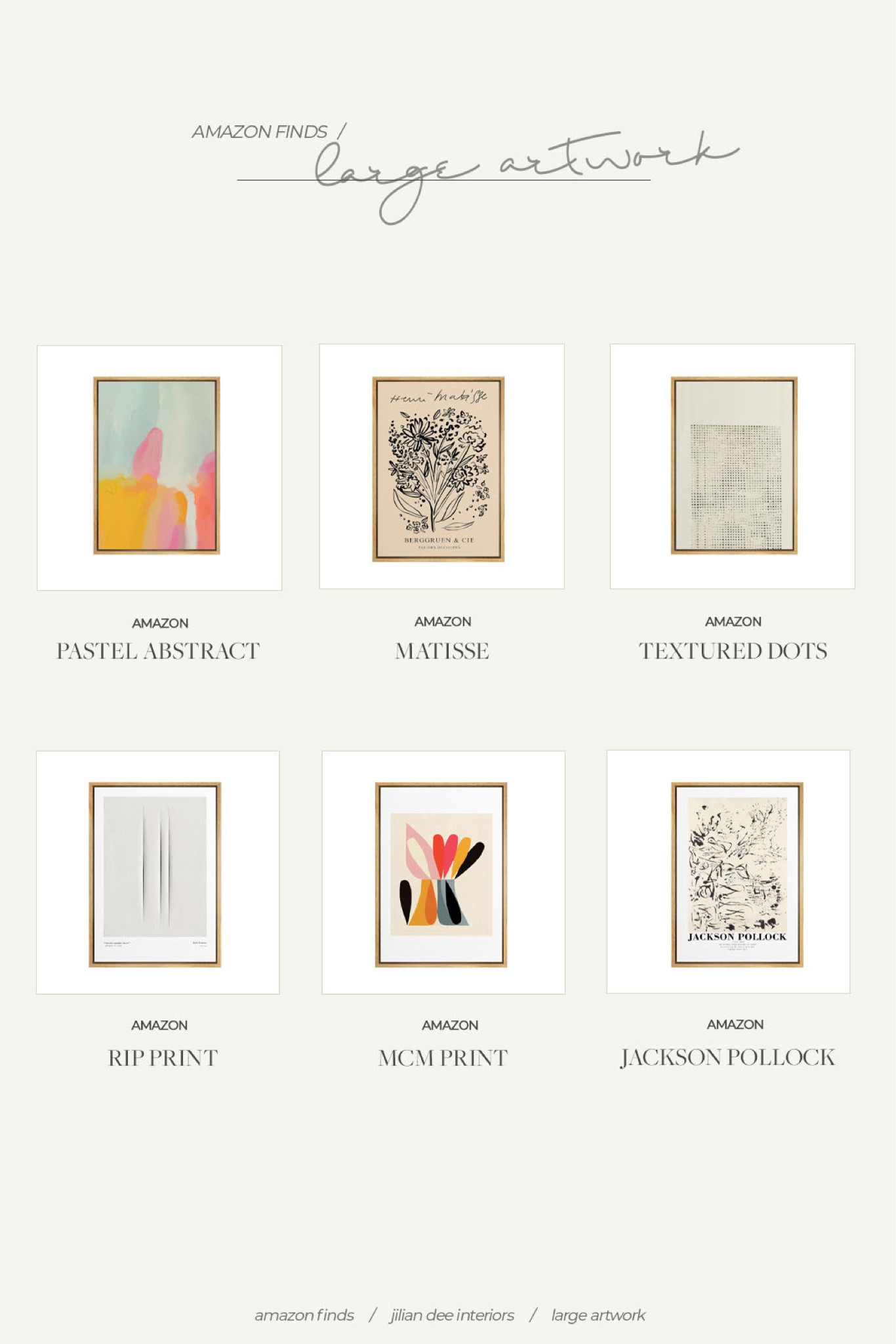 My favorite large format artworks that just happen to be framed as well. 💁🏻‍♀️

#LTKMostLoved #LTKfindsunder100 #LTKhome