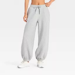 Women's Active Fleece Jogger SweatPants - JoyLab\u2122 Gray S | Target