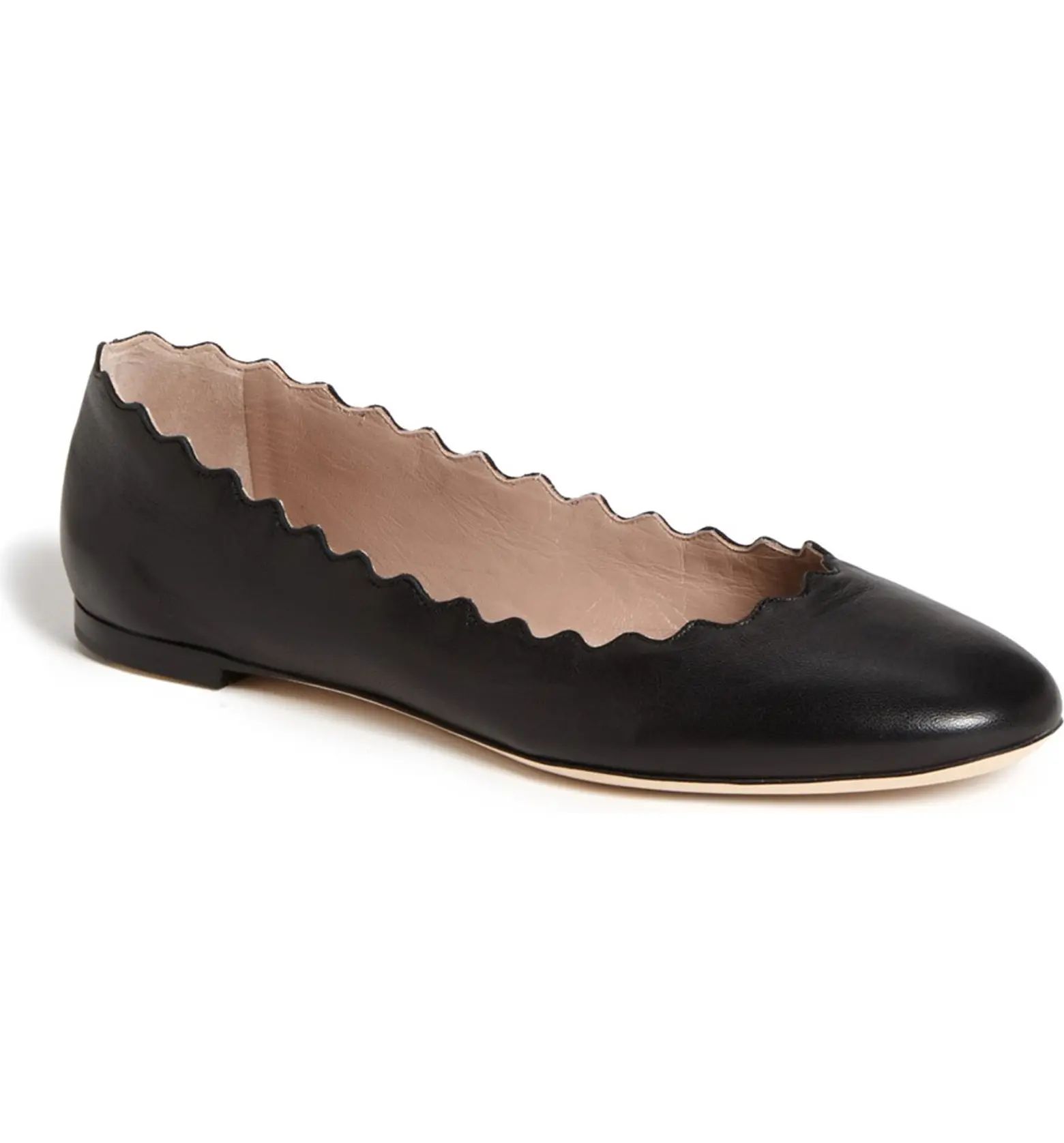 Lauren Scalloped Ballet Flat | Nordstrom