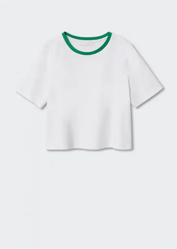 Short-sleeved cotton t-shirt -  Women | Mango United Kingdom | MANGO (UK)