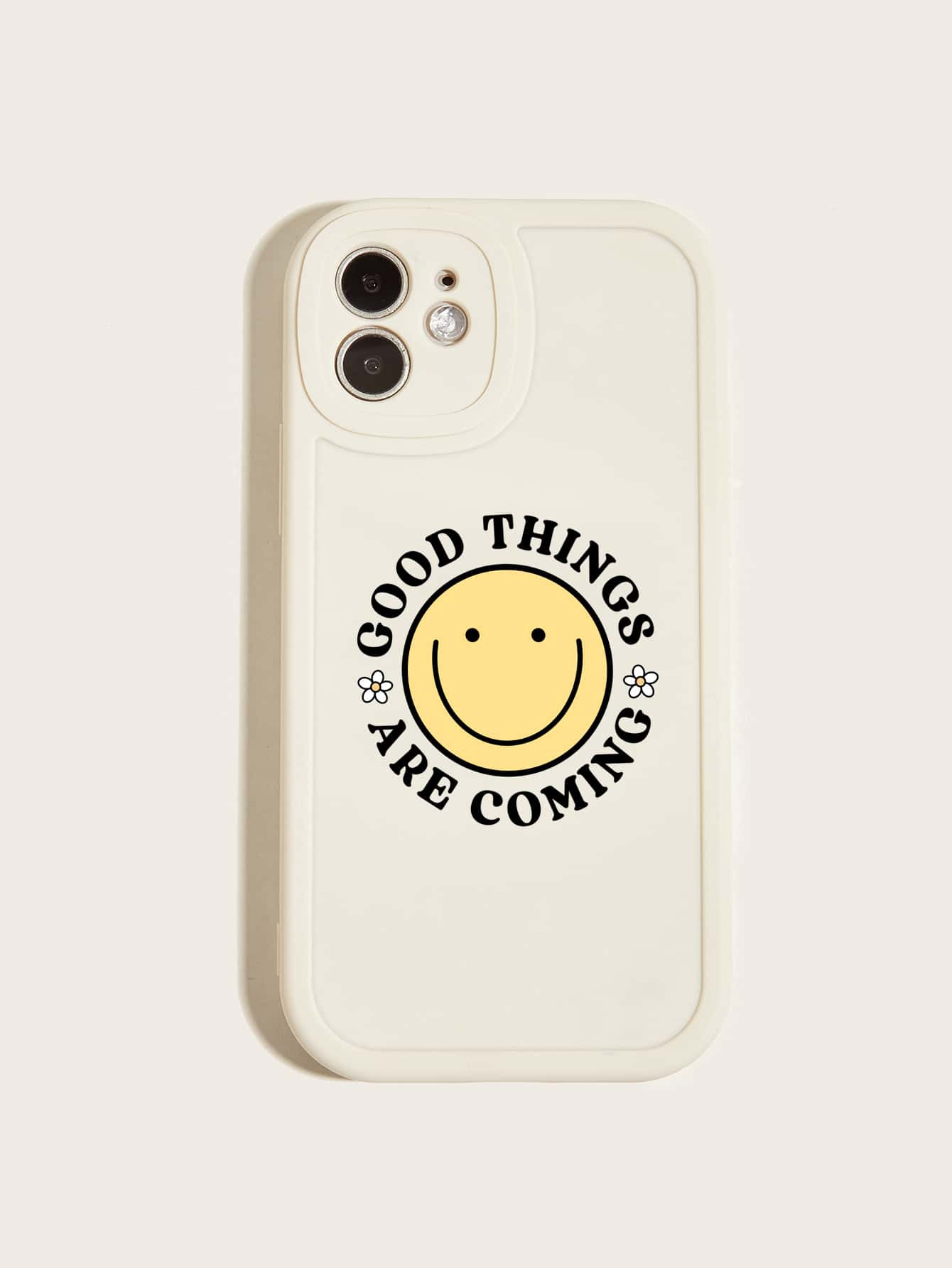 SHEIN X Happy Doodle Co Smile Face Pattern Phone Case | SHEIN