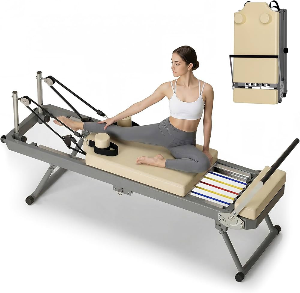 Casaphoria Pilates Reformer Machine, Foldable Pilates Equipment for Home Workouts with Springs an... | Amazon (US)