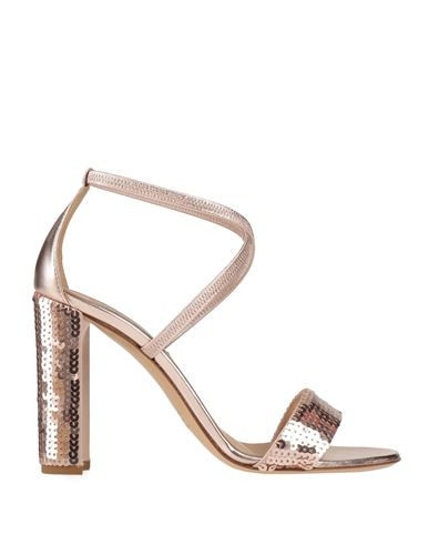 Ninalilou Woman Sandals Rose gold Size 5 Leather, Textile fibers | YOOX (US)