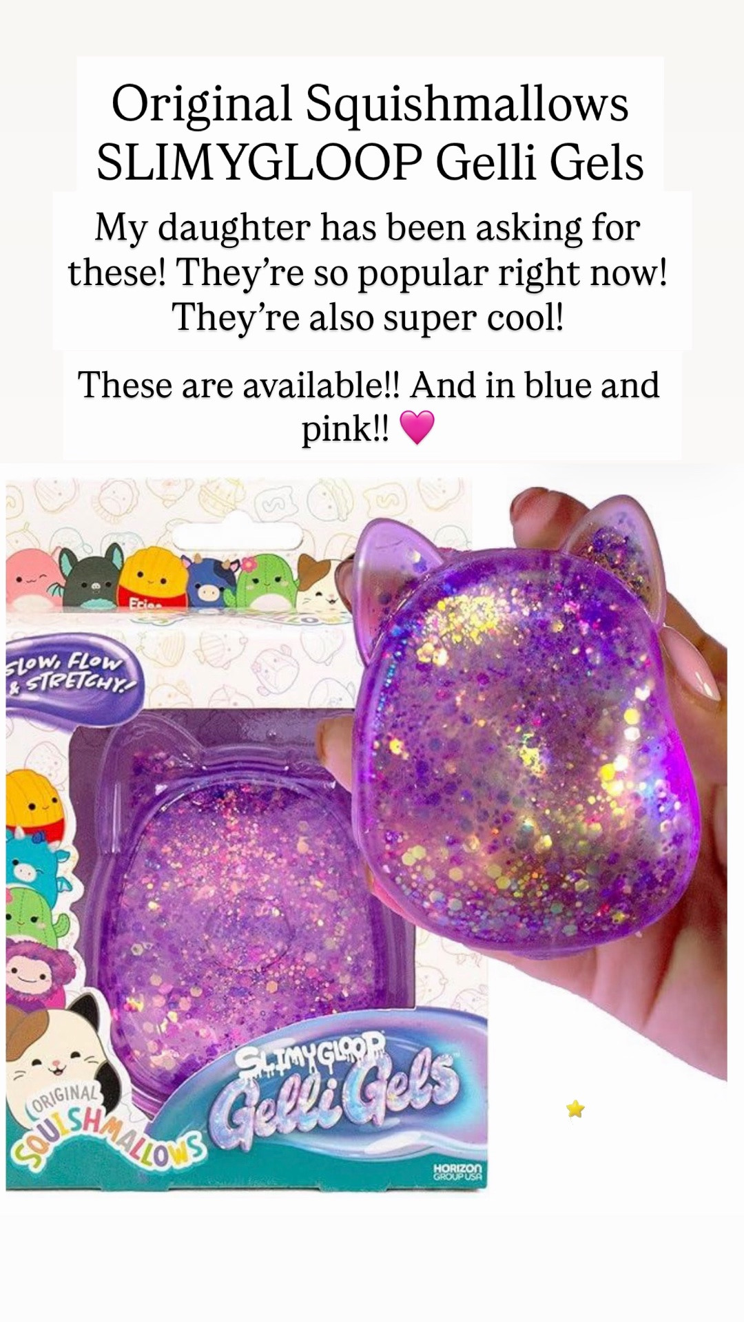 Original Squishmallows™ SLIMYGLOOP Purple Gelli Gels

#LTKKids