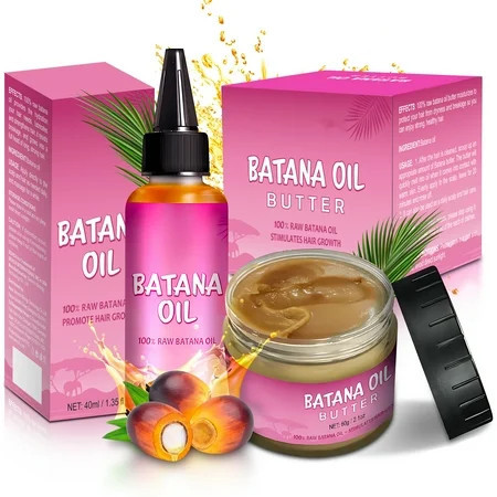 100% Natural Batana Oil + Butter Raw BUTTER Batana Butter Promote Hair growth Promotes Hair Wellness for Men & Women | Dr. Sebi (Honduran Herbalist) | Walmart (US)