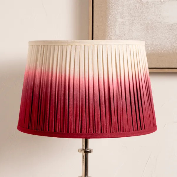 Scallop Ombre Soft Pleated Tapered Lamp Shade | Dunelm