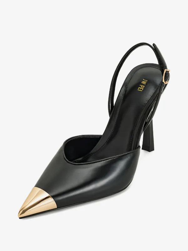 100mm Gold Tipped Slingback sandals | Farfetch Global