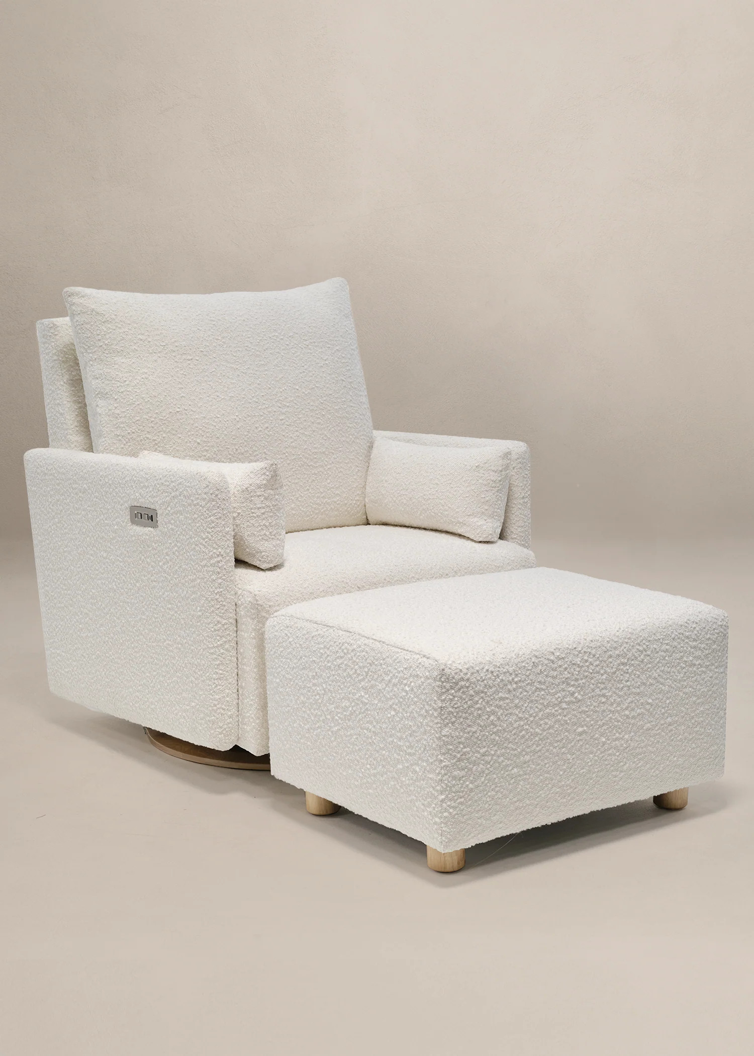 Ollie: a Chair and a Half - Swivel Nursery Glider with Back Recline Feature - High Performance Bo... | Oilo Studio