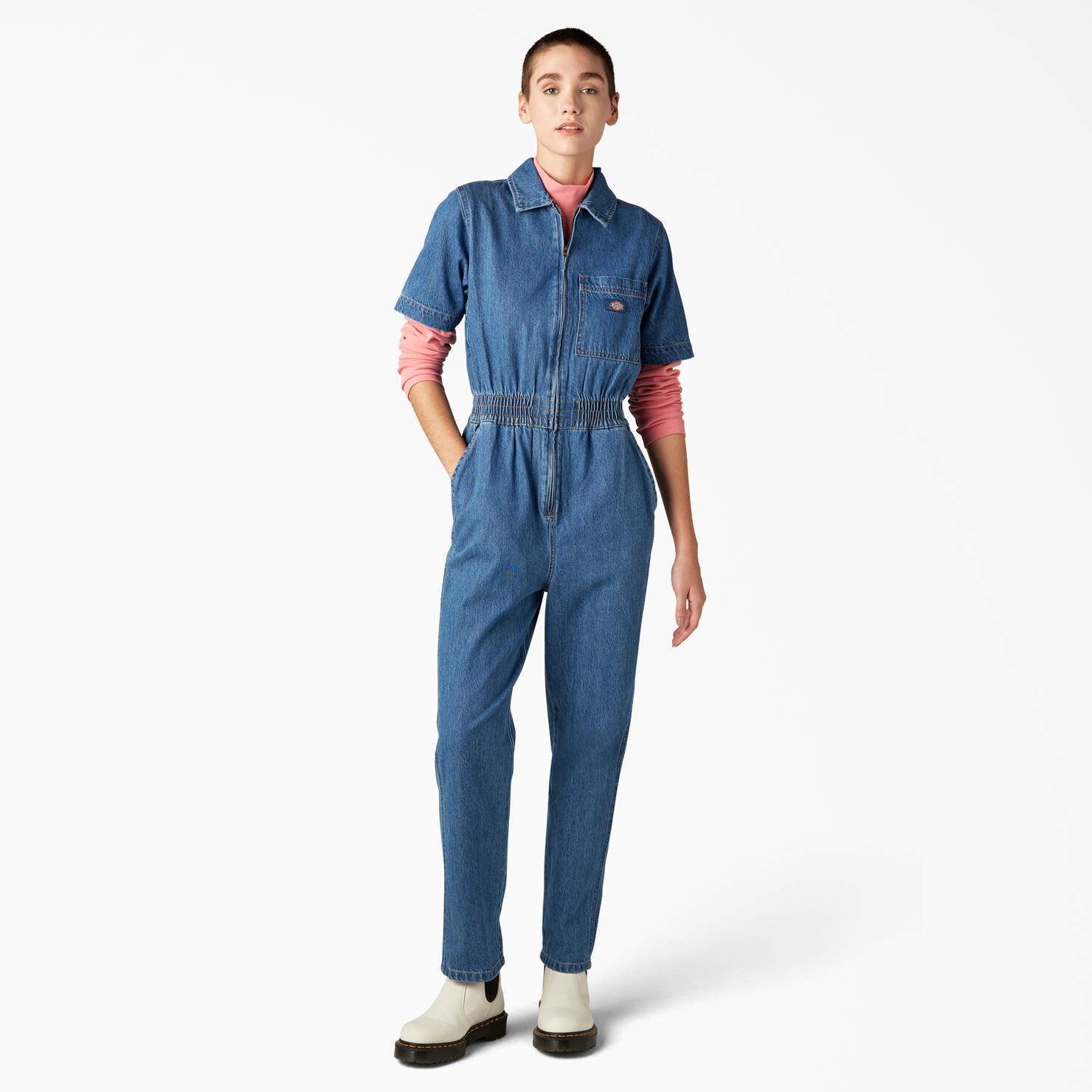 Women’s Houston Regular Fit Denim Coveralls - Dickies US | Dickies