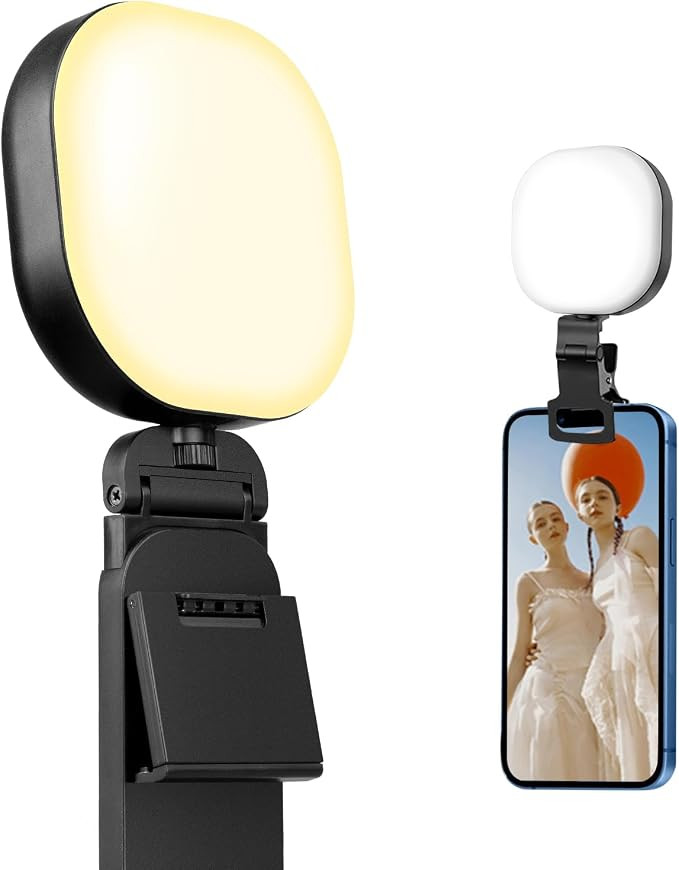 Sensyne Selfie Light, 60 LED Video Conference Lighting, Adjusted 3 Light Modes, Rechargeble Clip-... | Amazon (US)
