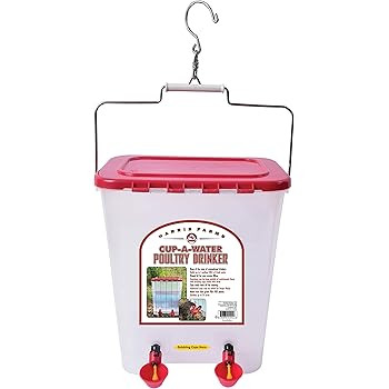 Harris Farms 1000310 Poultry Drinker, Cup-A-Water, 4 Gallon | Amazon (US)