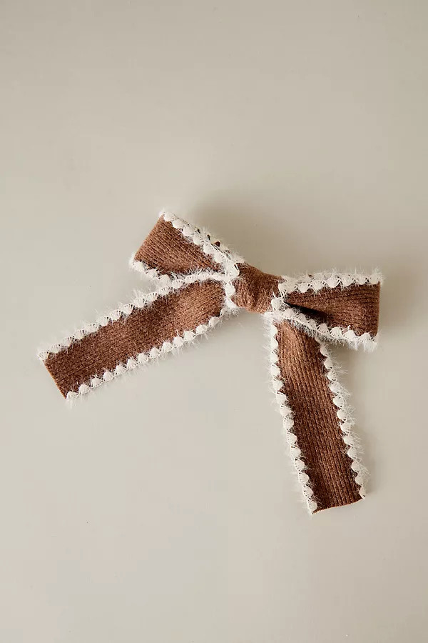 Knit Blanket Stitch Hair Bow | Anthropologie (UK)