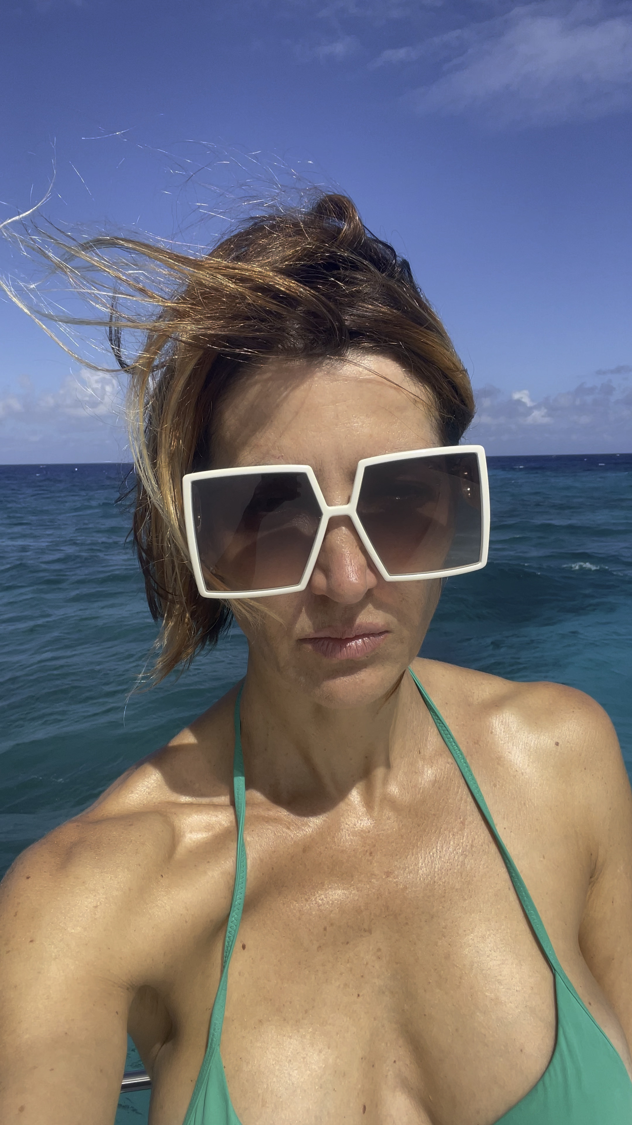 Wireless fixed triangle bikini top with particularly soft graduated padded cups that add volume to enhance the décolleté. Quick-drying soft and comfy fabric. Different colors available, now on sale . I ‘m wearing size 2

#LTKVideo #LTKover40 #LTKbeauty