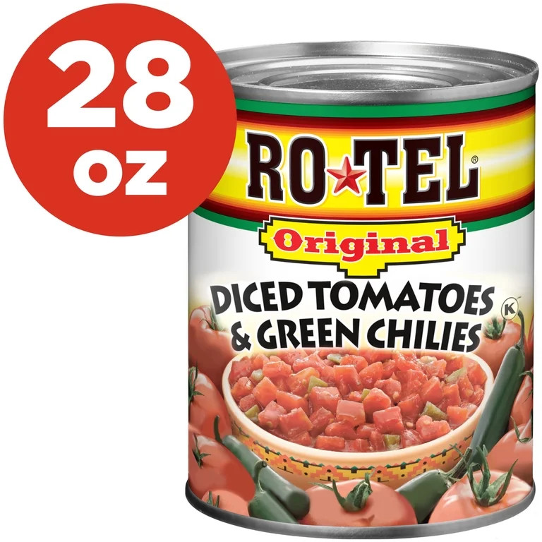ROTEL Original Diced Tomatoes and Green Chilies, 28 oz | Walmart (US)