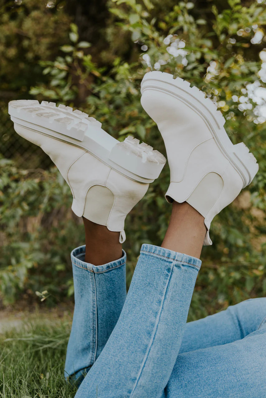 Free People Lola Lugged Sole Chelsea Boot | Roolee
