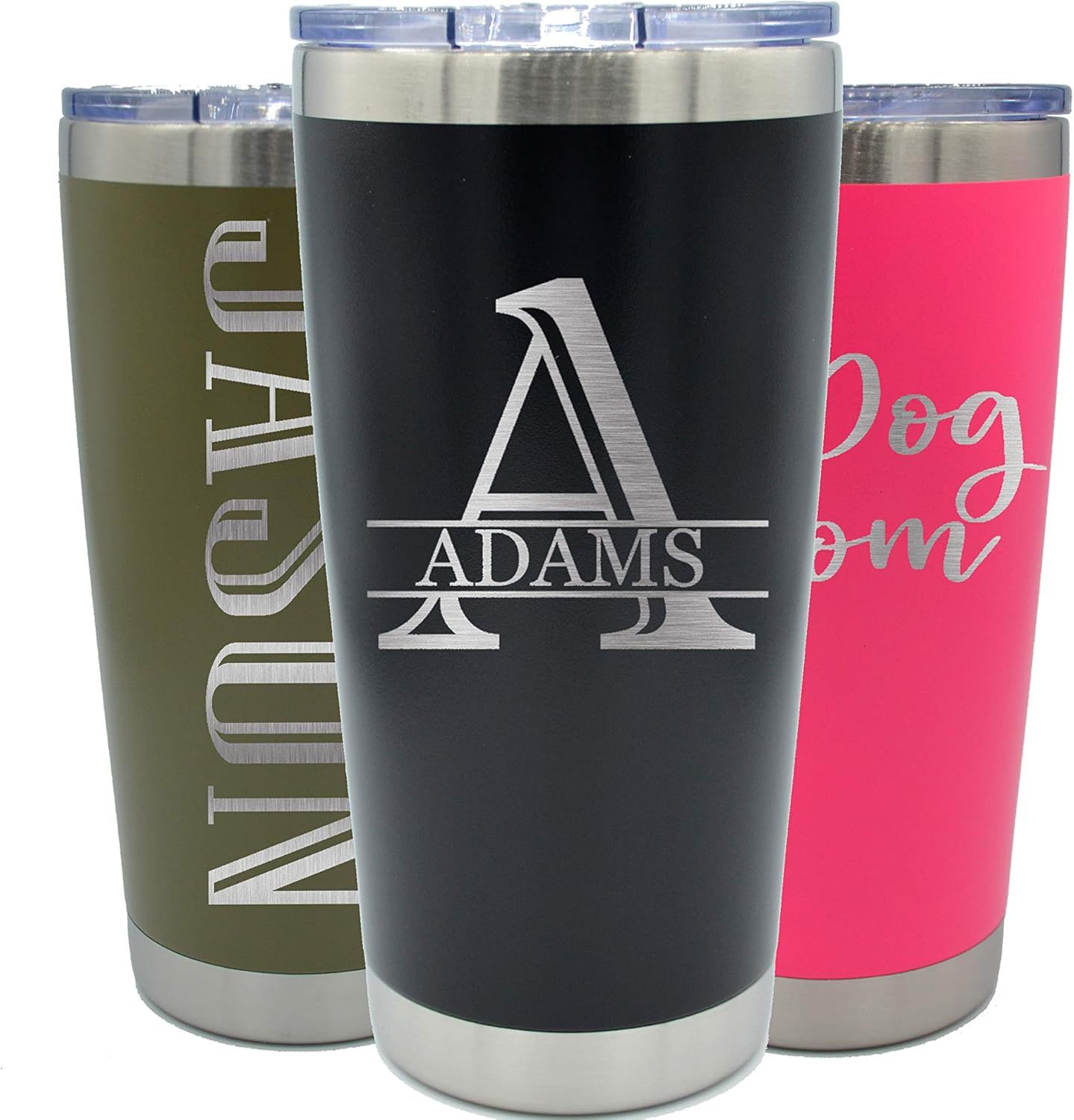 Personalized Tumbler With Lid - 20 oz - Choose Your Design - Vacuum Insulated Travel Coffee Mug -... | Amazon (US)