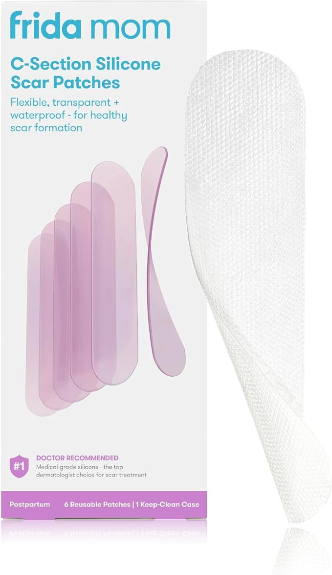 Frida Mom C-Section Silicone Strips, C-Section Recovery Must Have Scar Patches, Reusable Medical ... | Amazon (US)