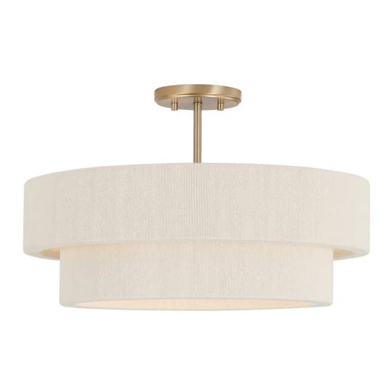 4 - Light Brass Drum Pendant | Wayfair North America