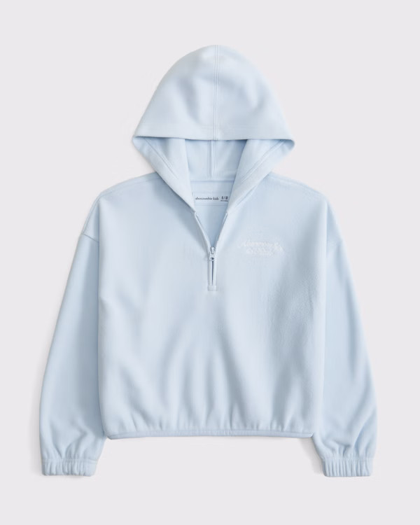 cozy half-zip popover hoodie | Abercrombie & Fitch (US)
