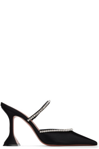 Amina Muaddi - Black Gilda Mules | SSENSE