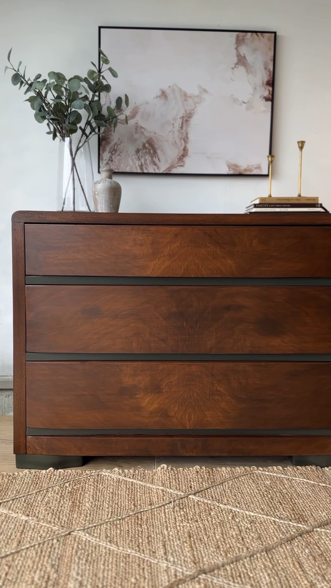 Easy dresser makeover! 

This went from orange to dark/moody 😍😍 

#LTKVideo #LTKhome