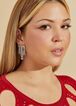 Fringed Crystal Earrings | Ashley Stewart