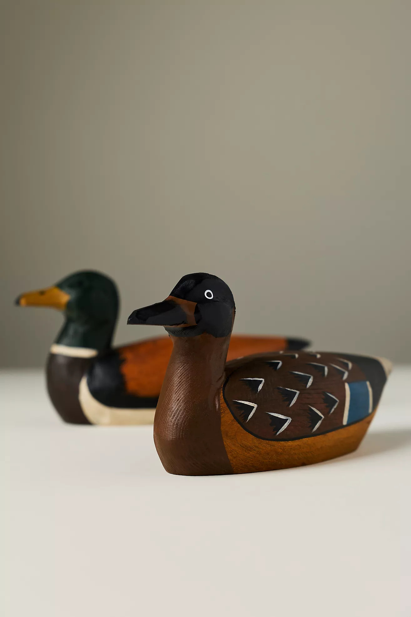 Wooden Mallard Decorative Object | Anthropologie (US)
