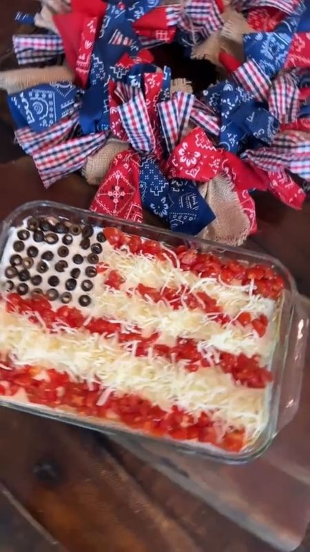 🇺🇸American Flag layered bean dip is perfect for Memorial Day cookouts! #CrazyBusyMama 

#LTKSeasonal #LTKfamily #LTKVideo
