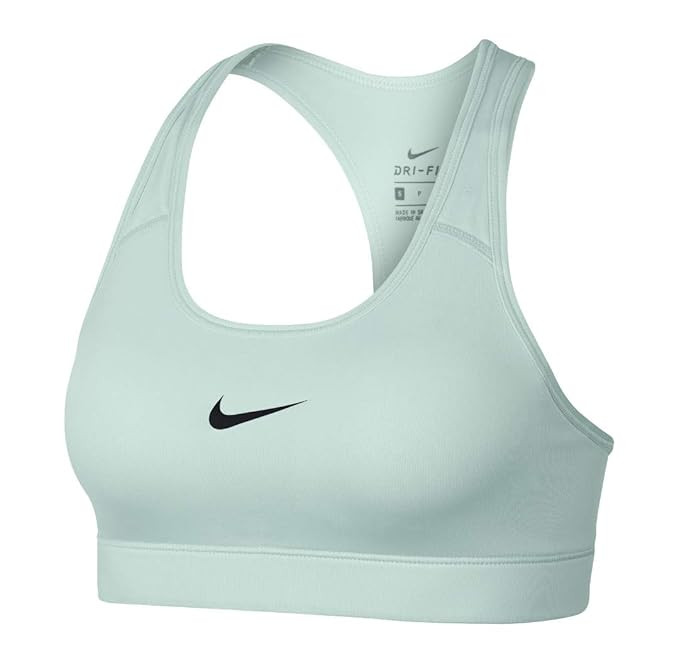 Nike Women's Victory Medium-Impact Padded Sports Bra, Igloo/Black, Size Large | Amazon (US)