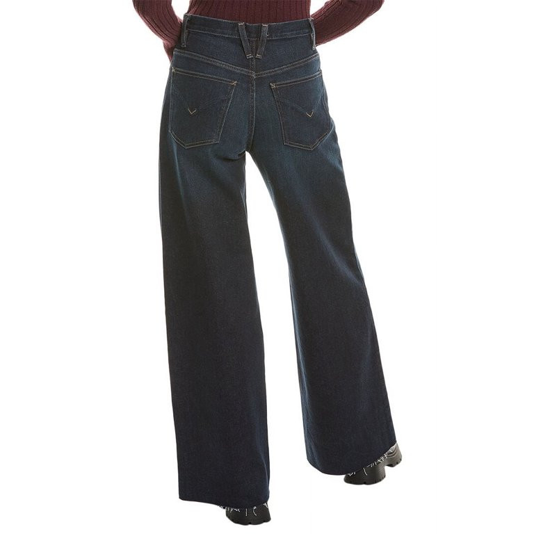 HUDSON Jeans womens  James High-Rise Abyss Wide Leg Jean, 28, Black - Walmart.com | Walmart (US)