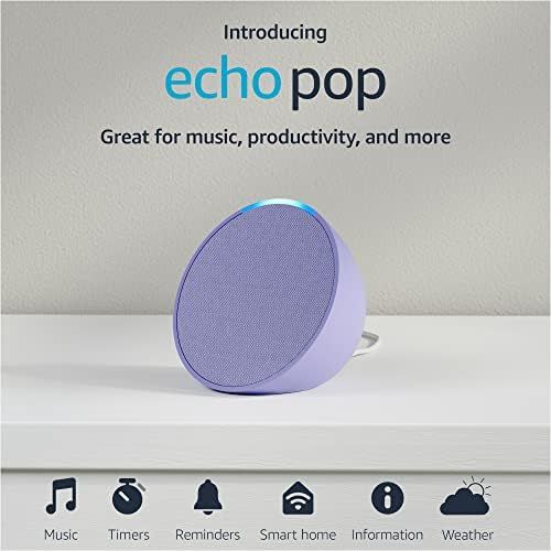 Introducing Echo Pop | Full sound compact smart speaker with Alexa | Lavender Bloom | Amazon (US)