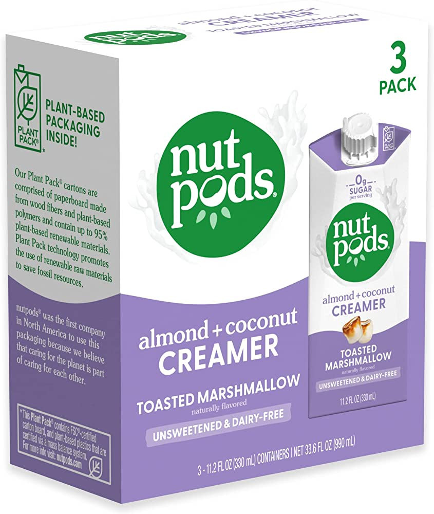 nutpods Toasted Marshmallow Coffee Creamer - Unsweetened Non Dairy Creamer Made from Almonds and ... | Amazon (US)