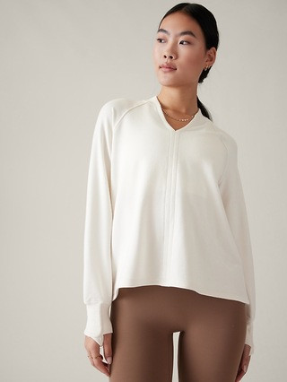 Rise V-Neck Sweatshirt | Athleta