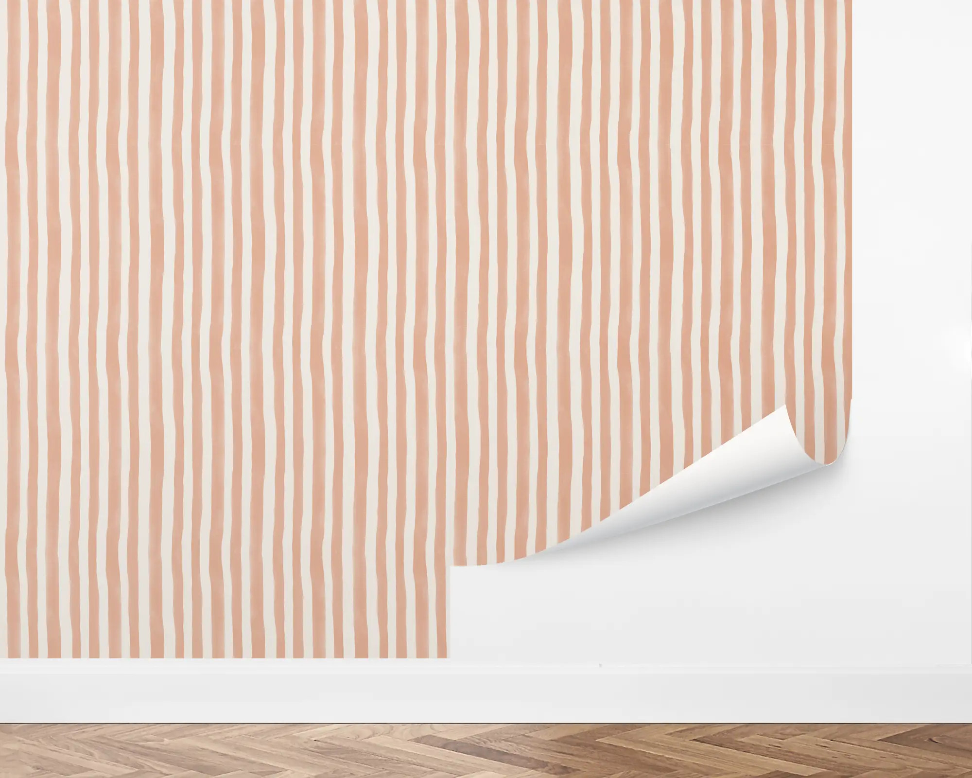 Handpainted Stripes Wallpaper | Love vs. Design