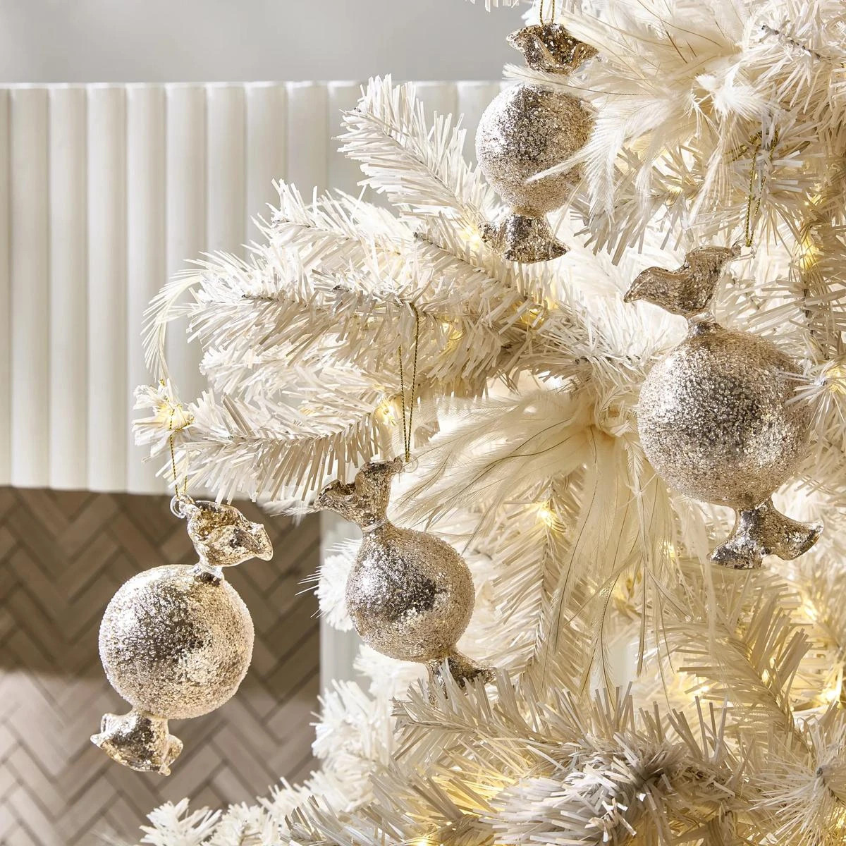 Glitter Glass Candy Ornament - Set of 4 | Z Gallerie