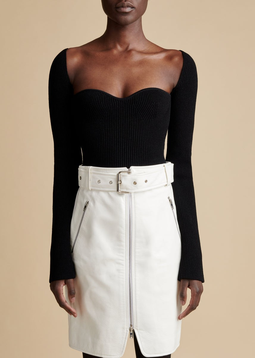 The Maddy Top in Black | Khaite