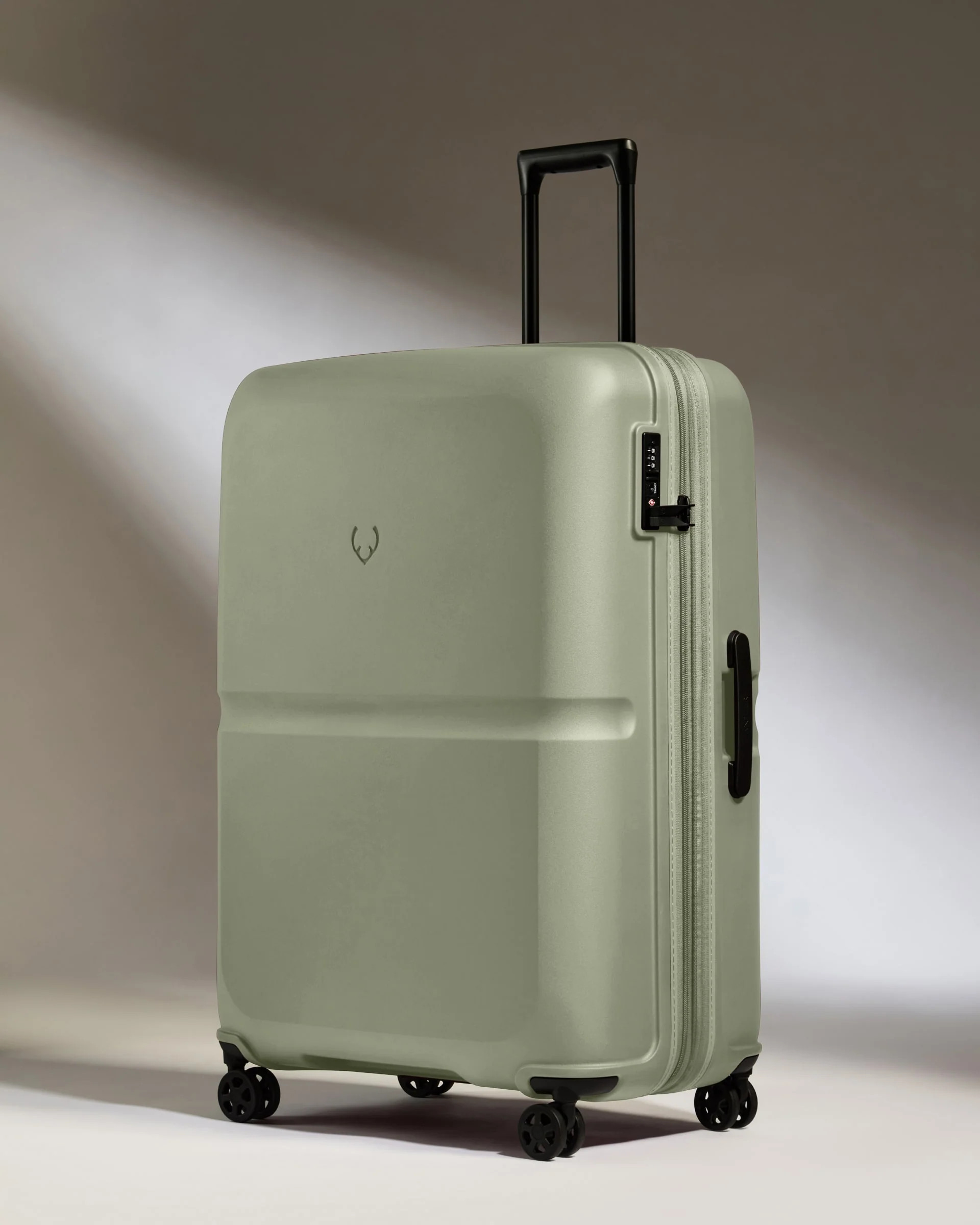 Large Suitcase in Light Green - Single Stripe | Checked Luggage & Large Suitcases | Antler USA