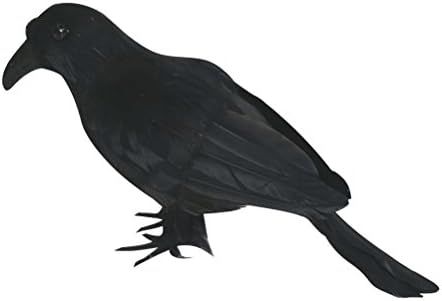 OULII Halloween Black Crow Artificial Bird Raven Prop Art and Crafts For Halloween Party Decorati... | Amazon (US)