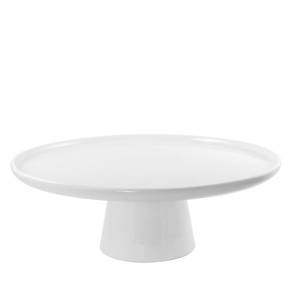 10 Strawberry Street Whittier White Porcelain 10-inch Cake Stand | Bed Bath & Beyond