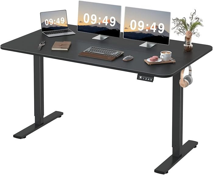 Furmax 55 x 24 Inches Electric Height Adjustable Standing Desk Large Sit Stand Up Desk Home Offic... | Amazon (US)