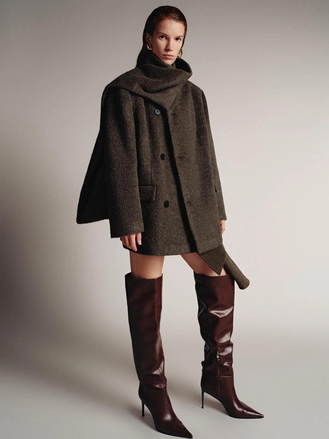 High Neck Thick Jackets | Urban Revivo