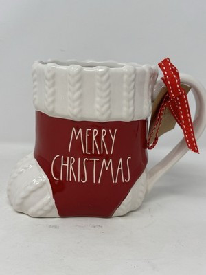 Rae Dunn Artisan Collection By Magenta  "Merry Christmas" Santa boot Mug xmas | eBay | eBay US