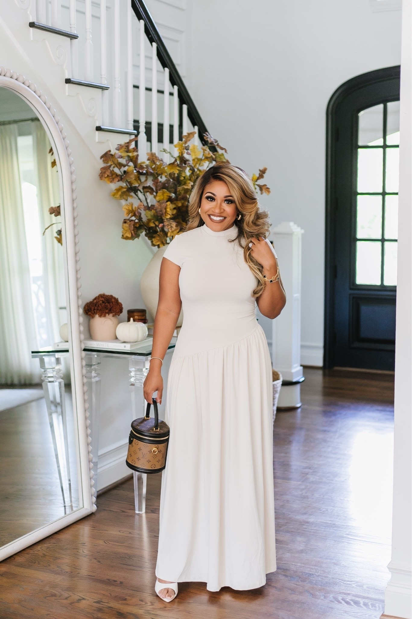 This cream drop waist dress is the perfect mix of cozy and elegant — ideal for fall church, a holiday brunch, or any special occasion this season. Effortless but still so polished. 🍂✨ #FallOutfitInspo

cream drop waist dress, fall church outfit, holiday brunch dress, modest fall fashion, fall maxi dress, chic autumn outfit, neutral fall style, elegant fall dress