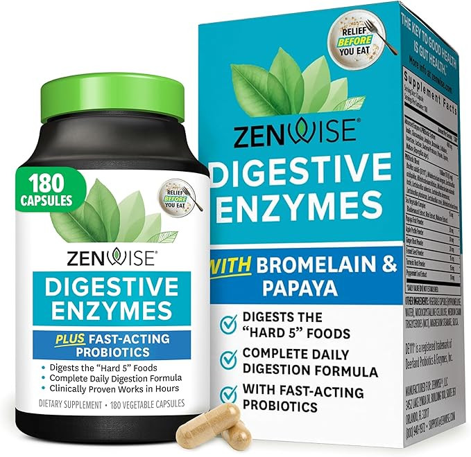 Zenwise Health Digestive Enzymes for Gut Health & Bloating Relief - Multi Enzymes Digestion Suppl... | Amazon (US)