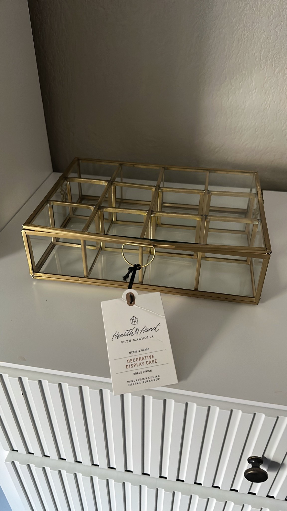 The closet organization begins! 😍🙌🏼 grabbed this at Target this morning! Beautiful brass detail! ✨🤌🏼🤌🏼

#LTKFindsUnder50 #LTKHome #LTKSeasonal