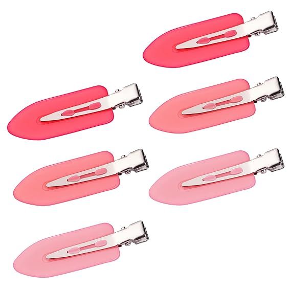6Pcs No Bend Hair Clips- No Crease Hair Clips Styling Duck Bill Clips No Dent Alligator Hair Barr... | Amazon (US)
